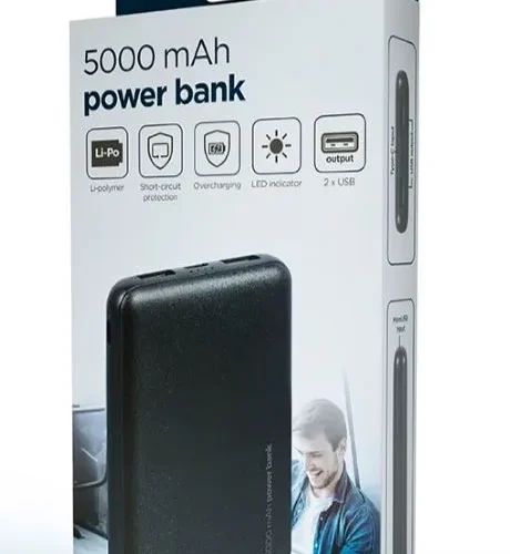 Alternative view of Gembird външна батерия 5000 mAh черен