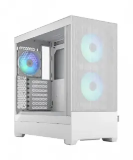 Fractal Design кутия за компютър Pop Air TG Clear Tint RGB бял
