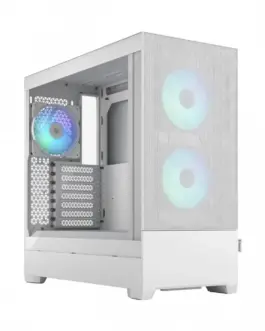 Fractal Design кутия за компютър Pop Air TG Clear Tint RGB бял