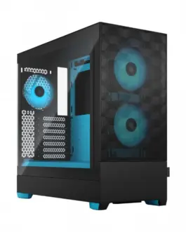 Fractal Design кутия за компютър Pop Air TG Clear Tint RGB cyan core