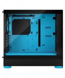 Alternative view of Fractal Design кутия за компютър Pop Air TG Clear Tint RGB cyan core