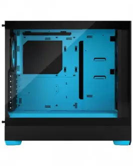 Alternative view of Fractal Design кутия за компютър Pop Air TG Clear Tint RGB cyan core