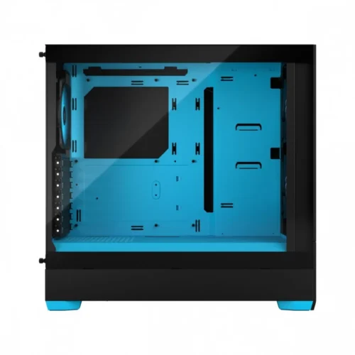 Alternative view of Fractal Design кутия за компютър Pop Air TG Clear Tint RGB cyan core