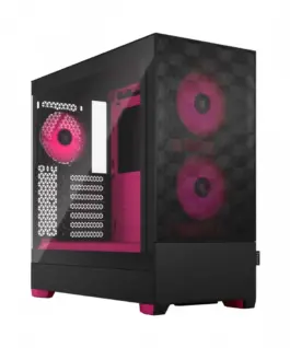 Fractal Design кутия за компютър Pop Air TG Clear Tint RGB magenta core
