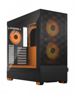 Fractal Design кутия за компютър Pop Air TG Clear Tint RGB оранжев core