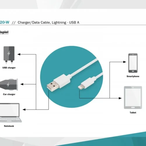 Digitus Lightning to USB-A кабел DB-600106-020-W