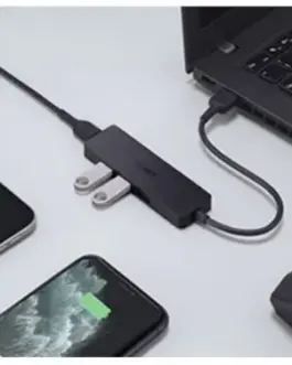 Alternative view of AUKEY Hub USB-A CB-H39 | Ultra Slim | 4w1 | 4xUSB 3.0 | 5Gbps