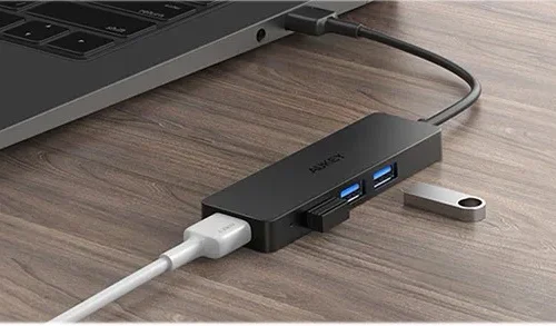 AUKEY Hub USB-A CB-H39 | Ultra Slim | 4w1 | 4xUSB 3.0 | 5Gbps
