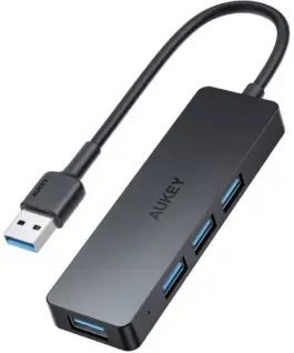 AUKEY Hub USB-A CB-H39 | Ultra Slim | 4w1 | 4xUSB 3.0 | 5Gbps