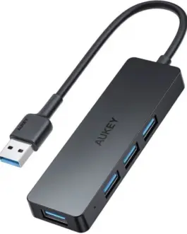 AUKEY Hub USB-A CB-H39 | Ultra Slim | 4w1 | 4xUSB 3.0 | 5Gbps