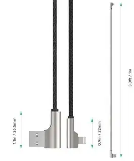 Alternative view of AUKEY AUKEY CB-AL04 черен OEM Nylon USB - Lightning C
