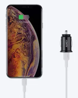 Alternative view of AUKEY AUKEY CC-Y11 Mini зарядно за кола 2xUSB (1xUSB C P