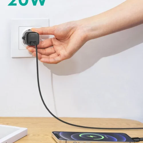 AUKEY мрежово зарядно 1xUSB-C PD 20W PA-B1 черен