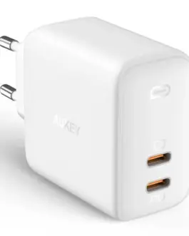 AUKEY AUKEY PA-B4 бял Omnia GaN мрежово зарядно 2xUSB