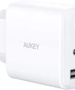 AUKEY AUKEY PA-F3S бял мрежово зарядно 2xUSB Power Del
