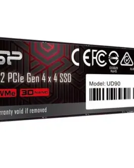 Alternative view of Silicon Power SSD UD90 500GB PCIe M.2 2280 NVMe Gen 4x4 5000/4800 MB/s