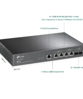 Alternative view of TP-LINK Switch SX3206HPP 6x10GE (4xPoE++)