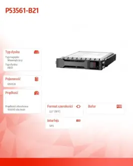 Alternative view of Hewlett Packard Enterprise Disc 600GB SAS 12G Mission Critical 10K SFF BC Multi Vendor HDD P53561-B21