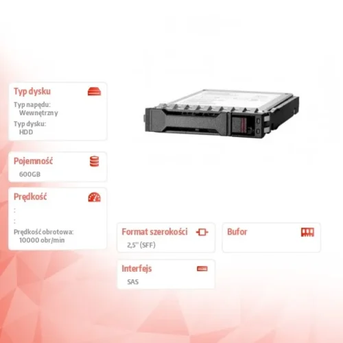 Alternative view of Hewlett Packard Enterprise Disc 600GB SAS 12G Mission Critical 10K SFF BC Multi Vendor HDD P53561-B21