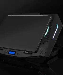 Alternative view of MODECOM Лаптоп Cooling Stand CF21 RGB SILENT FAN черен