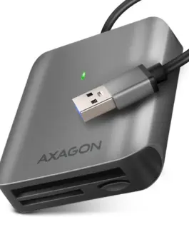 AXAGON CRE-S3 External card reader USB-A 3.2 Gen 1 3-slot & lun SD/microSD/CF UHS-II