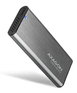 AXAGON ALU box EEM2-SG2 USB-C 3.2 Gen 2 - M.2 NVMe / SATA SSD 30-80mm