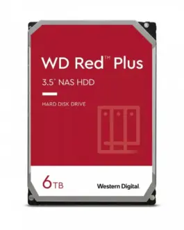 Western Digital Drive 35 inches червен Plus 6TB CMR 256MB/5400RPM