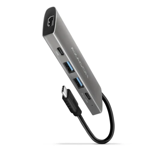 AXAGON Hub HMC-5G2 2x USB-A + 2x USB-C + HDMI USB-C 3.2 Gen 2 10Gbps PD 60W 13cm USB-C