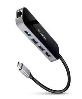 AXAGON HMC-6GL 3x USB-A HDMI RJ-45 USB 3.2 Gen 1 hub PD 100W 20cm USB-C кабел