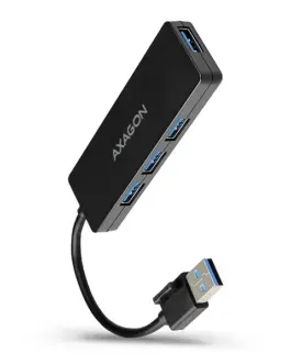 AXAGON HUE-G1A 4x USB3.2 Gen 1 SLIM hub w. 14cm Type-A кабел