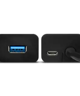 Alternative view of AXAGON Charging Hub HUE-S2BP 4x USB 3.2 Gen 1, 1.2m кабел, MicroUSB Charging, Incl. AC адаптер