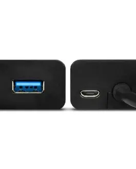 Alternative view of AXAGON Charging Hub HUE-S2BP 4x USB 3.2 Gen 1, 1.2m кабел, MicroUSB Charging, Incl. AC адаптер