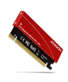 AXAGON PCEM2-S PCI-E 3.0 16x - M.2 SSD NVMe up to 80mm SSD low profile cooler
