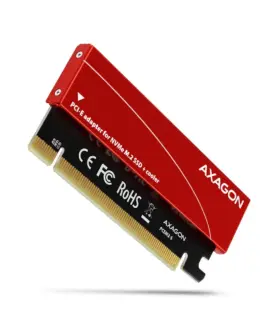 AXAGON PCEM2-S PCI-E 3.0 16x - M.2 SSD NVMe up to 80mm SSD low profile cooler