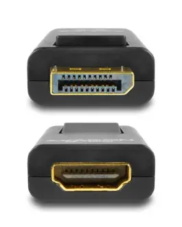 Alternative view of AXAGON DisplayPort -> HDMI червенuction / Mini адаптер, FullHD, RVD-HI
