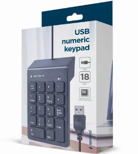 Alternative view of Gembird Wiчервен numeric keypad KPD-U-03