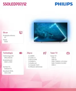 Philips TV 55 inchOLED 55OLED707/12 AND. AMBI.