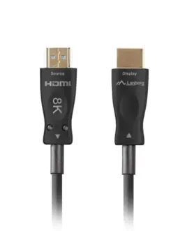 Alternative view of Lanberg кабел HDMI M/M v2.1 50M 8K черен optical OAC