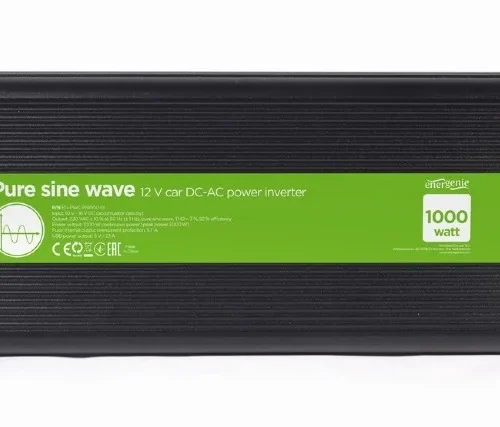 Alternative view of Gembird Pure sine wave car DC-AC power inverter 12V/230V 1000W/2000W