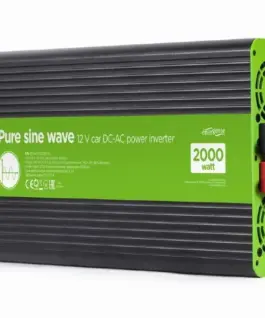 Gembird Pure sine wave car DC-AC power inverter 12V/230V 2000W/4000W