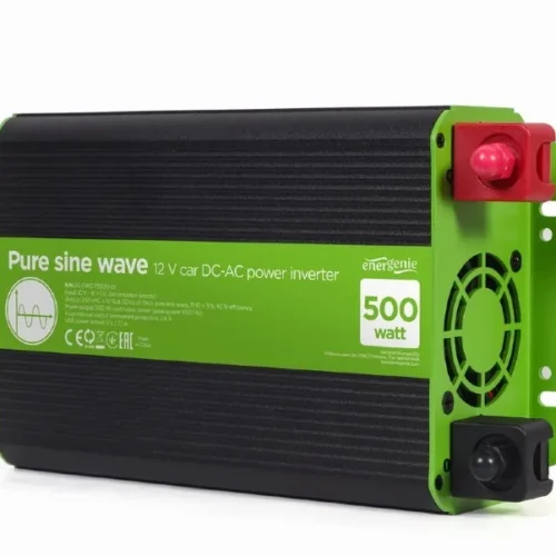 Alternative view of Gembird Pure sine wave car DC-AC power inverter 12V/230V 500W/1000W