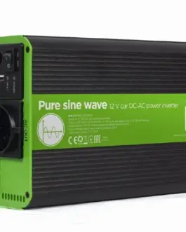 Gembird Pure sine wave car DC-AC power inverter 12V/230V 500W/1000W