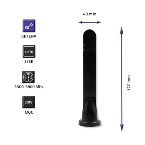 Qoltec 5G LTE omnidirectional DUAL