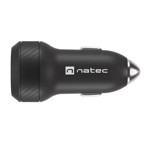 Natec зарядно за кола 1x USB 1x USB-C QC 3.0