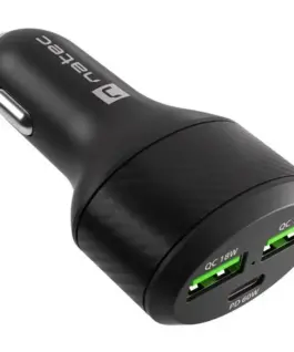 Alternative view of Natec зарядно за кола 2x USB 1x USB-C QC 3.0
