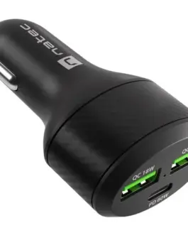 Alternative view of Natec зарядно за кола 2x USB 1x USB-C QC 3.0