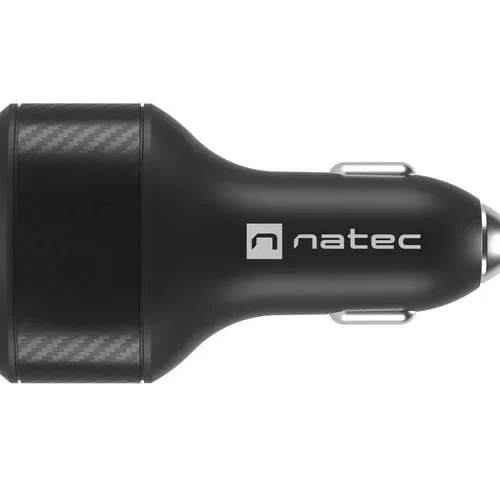 Natec зарядно за кола 2x USB 1x USB-C QC 3.0