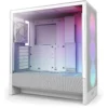 Кутия за компютър NZXT H5 Flow RGB 2024 White Mid-Tower