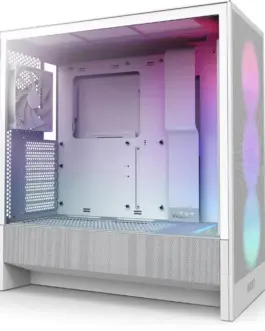 Кутия за компютър NZXT H5 Flow RGB 2024 White Mid-Tower
