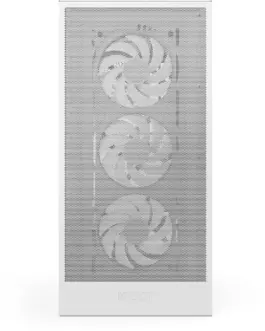 Alternative view of Кутия за компютър NZXT H5 Flow RGB 2024 White, Mid-Tower